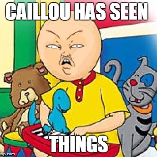 CAILLOU HAS SEE THINGS